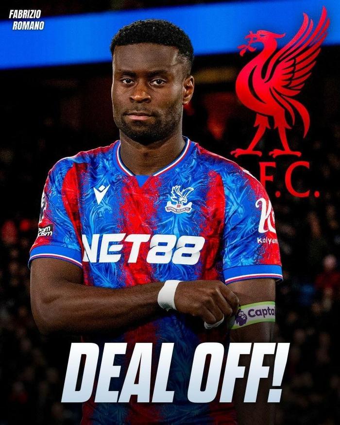 格伊转会利物浦失败，将留守水晶宫